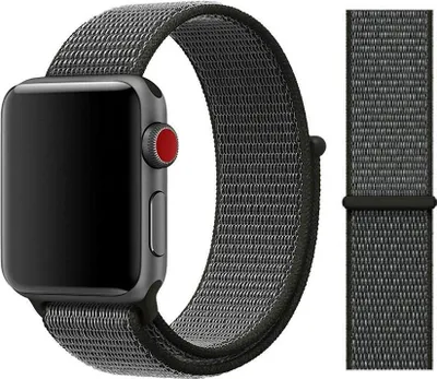 Produktbild von Original Apple Sport Loop Armband 38/40/41mm MQW62ZM/A Dark Olive