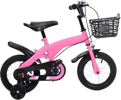 Imagen del producto de Bicicleta para niños con ruedines y cesta