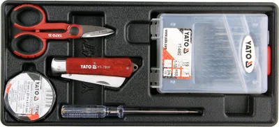 Produktbild von Schubladeneinsatz 385x175x41mm inkl. Bohrer und Werkzeug 23-teilig
