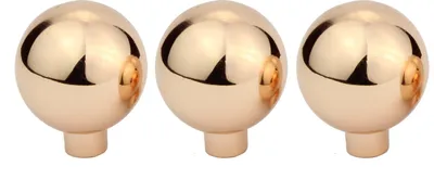 Immagine prodotto di Natural Goods Berlin maniglia per mobili BALL, pomolo per mobili, maniglia per armadi, pomolo per cassetti e porte, oro rosa, 3 pezzi