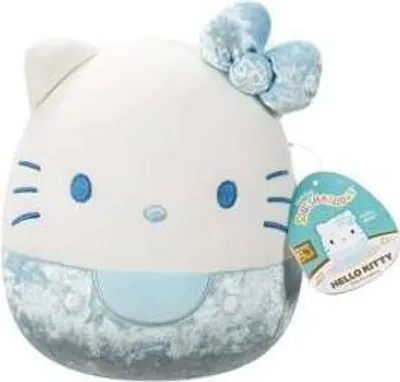 Produktbild von Squishmallows Hello Kitty Plüschtier Sonderedition 50 Jahre 20cm Blau