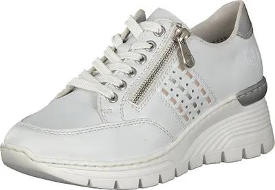 Produktbild von Rieker Alabama Damenschuhe Schnürschuhe Sportive Sneaker Weiß Freizeit
