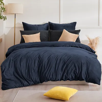 Zdjęcie produktu dla Solidchoice - Komplet pościeli flanelowej zimowej, 200 x 220 cm, 3-elementowy
