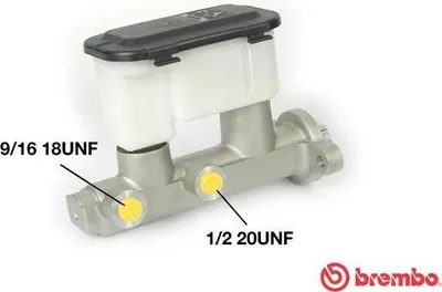 Produktbild von BREMBO M 59 060 Bremszylinder Hauptbremszylinder für OPEL ZAFIRA B (A05) Astra H Caravan (A04) Astra H Schrägheck (A04) Astra H GTC (A04)