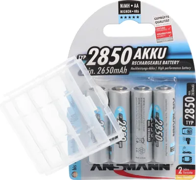 Produktbild von Ansmann NiMH 1,2V AA 2850mAh Photo Akku 5030862 inkluisve AccuSafe Akkubox