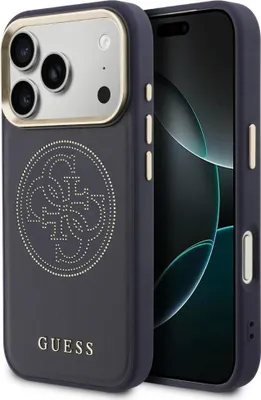 Zdjęcie produktu dla Etui Guess Perforated 4G MagSafe do iPhone 17 Pro Max niebieski