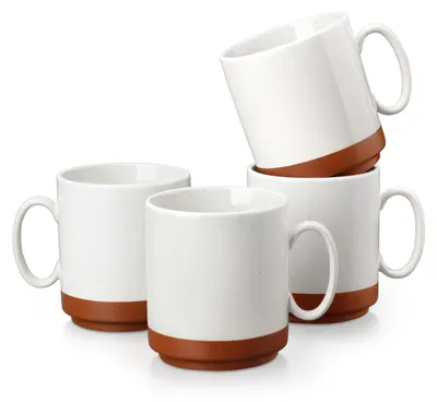 Kaffeebecher-Set 4-teilig 450 ml Keramik spülmaschinengeeignet