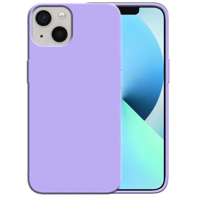Produktbild von Smartphonica Silikonhülle für iPhone 13 Hülle mit weicher Innenseite - Lila