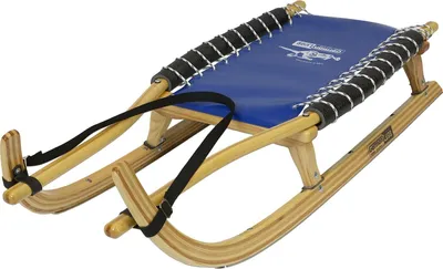 Produktbild von GL Rodel 128XL Farbe natur, Edelstahl, Gurtband, blau