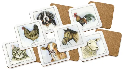Productafbeelding van Boerderij onderzetters 7 stuks