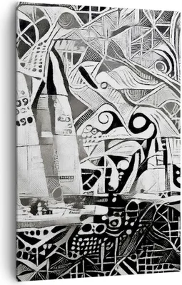 Produktbild von Bild auf Leinwand - Leinwandbild - Einteilig - Abstraktion modern - 80x120cm - Wand Bild - Wanddeko - Wandbilder - Leinwanddruck - Wanddekoration - Leinwand bilder - Wandbild - PA80x120-3479