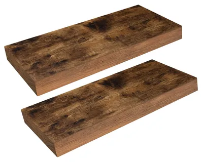 Obrázek produktu pro HOOBRO Nástěnná polička, sada 2 kusů, stabilní nástěnné desky, rozměry 40 x 20 x 3,8 cm