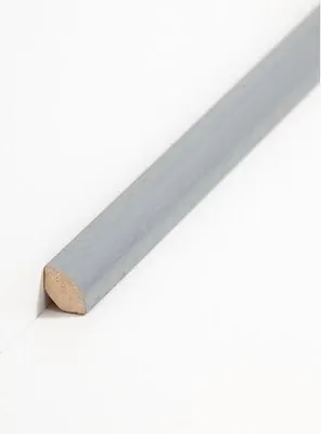 Produktbild von Viertelstableiste Fußleiste 14 x 14 x 2000 mm Grau zum Kleben, Clipsen, Schrauben & Nageln Massivholz Sockelleiste by PROVISTON 20 Meter | 10 Stück