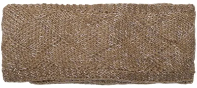 Produktbild von styleBREAKER Damen Strick Stirnband Rauten Fleece, Braun