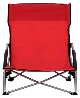 Produktbild von Klappbare Strandstühle 2 Stück Rot Stoff Klappstuhl
