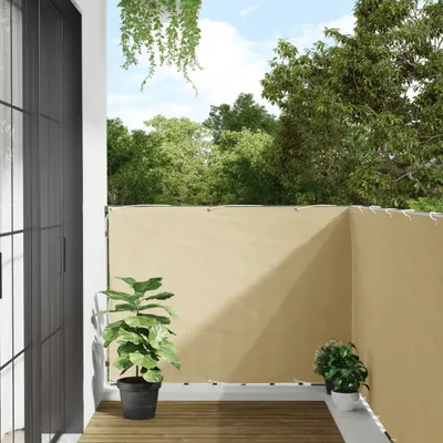Produktbild von Design New Balkon-Sichtschutz Creme 600x120 cm PVC - Metallzäune Möbel2025 CHY6510117 1parcel
