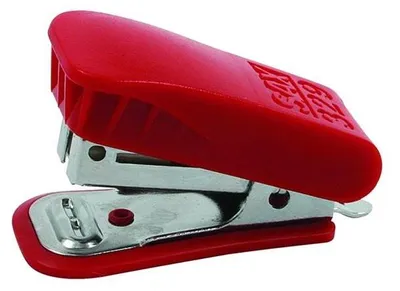 Imagen del producto de Sax 329. Grapadora roja con 1000 grapas
