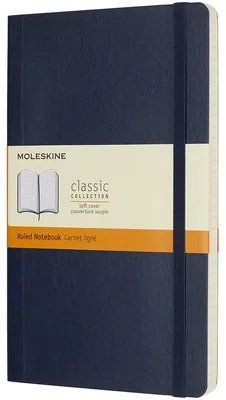 Image de MOLESKINE QP616B20 Carnet MOLESKINE Classic Collection, format A5 environ, ligné, couverture souple bleu saphir, 192 pages, 1 pièce