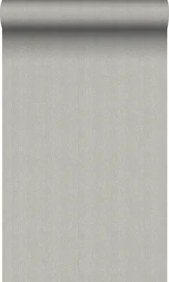 Immagine prodotto di Origin Wallcoverings carta da parati tessuto a spina di pesce grigio 53 cm x 10.05 m
