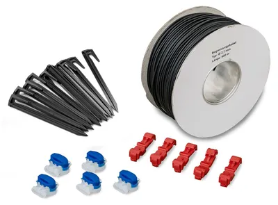 Produktbild von Automower Installationsset L 400 m Kabel 600 Haken – Universal Mähroboter Begrenzungskabel Set