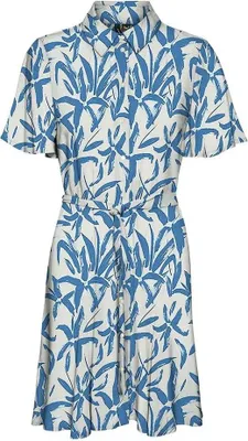 Produktbild von Vero Moda Zana Kurzarm Midi-kleid Mehrfarbig L Damen Mehrfarbig L
