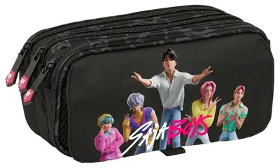 Obrázok produktu pre K-pop, Lovci démonov, Saja Boys – trojité puzdro na ceruzky
