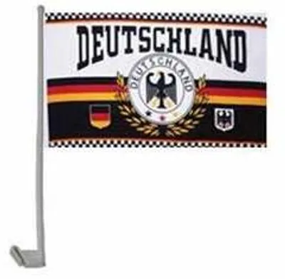 Produktbild von 2er Set Deutschland Autofahne Lorbeer