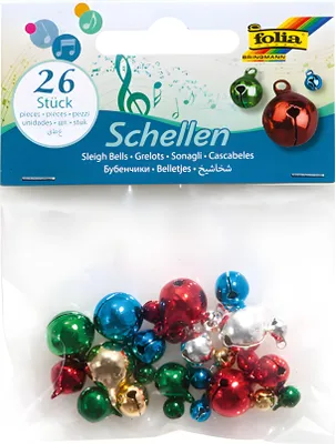 Immagine prodotto di folia Metallgl”ckchen, 3 Gr”áen sortiert, Intensivfarben
