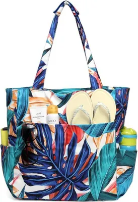 Produktbild von Wasserdichte Strandtasche für Frauen, Groß, Stilvoll, Reißverschluss