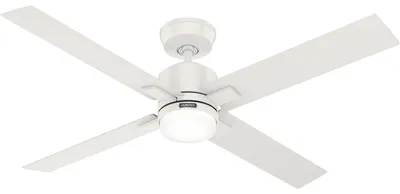 Immagine prodotto di Ventilatore da soffitto a risparmio energetico con luce LED e telecomando Mila Bianco 132 cm