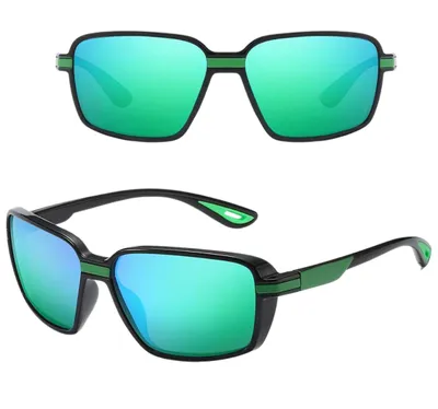Image de Lunettes de cyclisme Camerazar Sports avec verres polarisants miroirs, noir, plastique