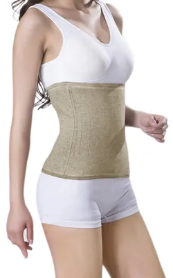 Immagine prodotto di Riscaldatore lombare in cashmere, riscaldatore renale, cintura di supporto lombare imbottita, elastica, ideale per l'inverno
