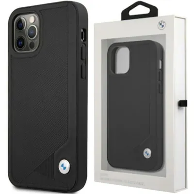 Produktbild von Etui BMW BMHCP12LRCDPK iPhone 12 Pro Max 6,7" schwarz Hardcase Leder Deboss Handyhülle