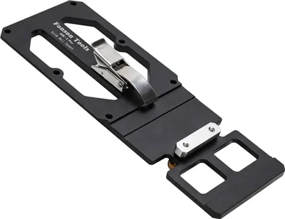 Image de Butée de rail de guidage - MK-2 Pro - Angle droit 90° - Butée pour rail de guidage - Métal - Pour scie circulaire portative/scie plongeante - Noir