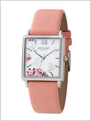 Produktbild von Regent Damenarmbanduhr BA-480 Kunstleder Rosa