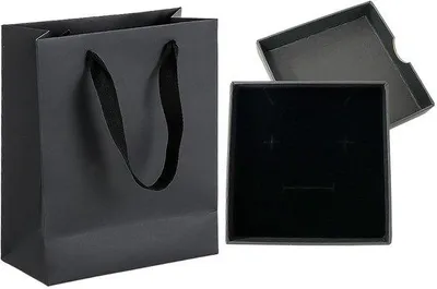 Obrázok produktu pre Šperkovnica s vekom a kabelka – ideálne na uloženie šperkov – 8 x 8 x 2 cm a 15,5 x 11,5 x 7 cm