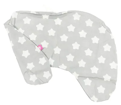Produktbild von BabyUniverse Stillkissenbezug, klein, 100 % Baumwolle - Lebkuchengrau