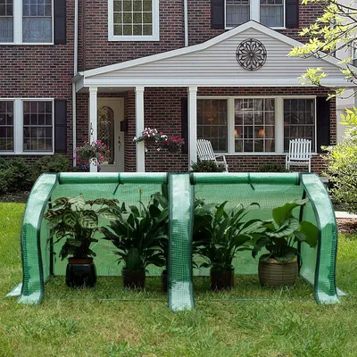 Produktbild von Winterschutz Gewächshaus 130x60x50cm halbdurchsichtiges PE-Planen