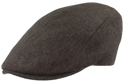 Fiebig Schiebermütze 100% Kaschmir Flatcap in grau