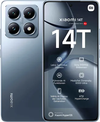 Produktbild von Xiaomi 14T 256 GB Dual-Sim Titan Blue Neuwertig