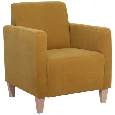 Produktbild von Max Winzer Sessel Milla - Velourstoff mais - Maße: 71 x 70 x 81 cm