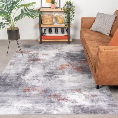 Produktbild von Volero - Moderner Teppich - Strong Grau Terracotta - 230x330 cm - Wohnzimmer, Esszimmer, Schlafzimmer - Industrielle, Modern
