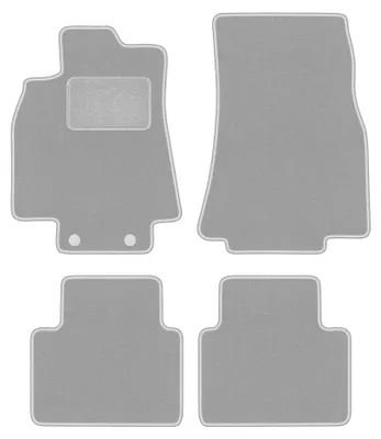 Produktbild von Velours-Fußmatten für Mercedes B- Klasa W245 2005-2011 (Schrägheck) – 4-tlg, Grau, passgenau – Wielganizator OSLO