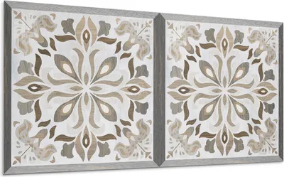 Produktbild von Blumenmuster Mit Symmetrie – Selbstklebende Fliesen – Wandverkleidung – Wandpaneel – PVC Fliesen – Vinylflisen – PCV Flisen – Selbstklebend – Wanddeko – 120 x 60 cm