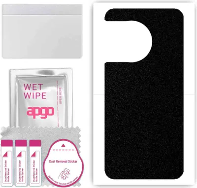 Produktbild von apgo Rückseite Schutzfolie, Skin, kompatibel mit OnePlus 12, Hinten Displayschutzfolie aus Vinylfolie, kratzfest, einfache Montage - Mattschwarz
