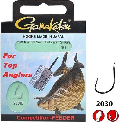 Produktbild von Gamakatsu Competition Bream Feeder Strong LS-2030 80cm - 10 Haken, Hakengröße/Schnurdurchmesser:Gr. 4 / 0.28mm