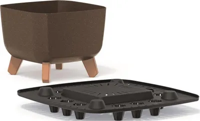 Produktbild von Blumentopf GRACIA SQUARE Ökoholz 24x24CM Farbkaffee