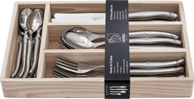 Produktbild von LAGUIOLE STYLE DE VIE BESTECKSET "PREMIUM LINE" | 24 teilig | Farbe: Edelstahl