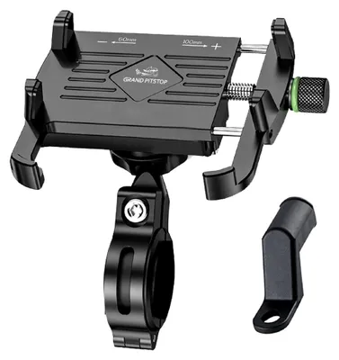 Zdjęcie produktu dla Uchwyt na smartfon do roweru i motocykla - aluminium, czarny