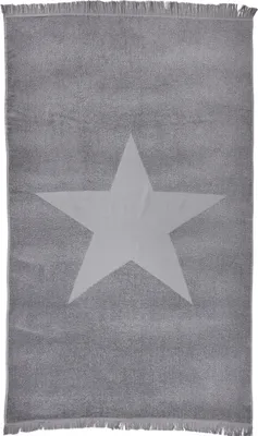 Produktbild von done.® Hamamtuch Capri Star 100% Baumwolle 90 x 160 cm mit Fransen extra leicht , Farben:silver